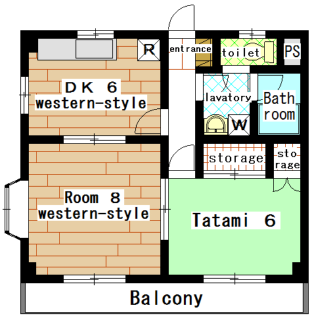 Rental apartment minamimachida 2DK(Floor Plan)