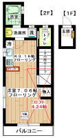 賃貸アパート 北八王子 1K+ロフト