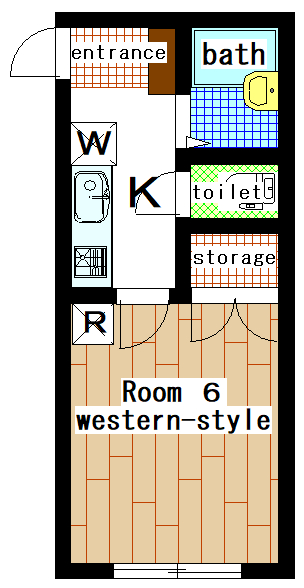 Rental apartment nagatsuta 1K(Floor Plan)