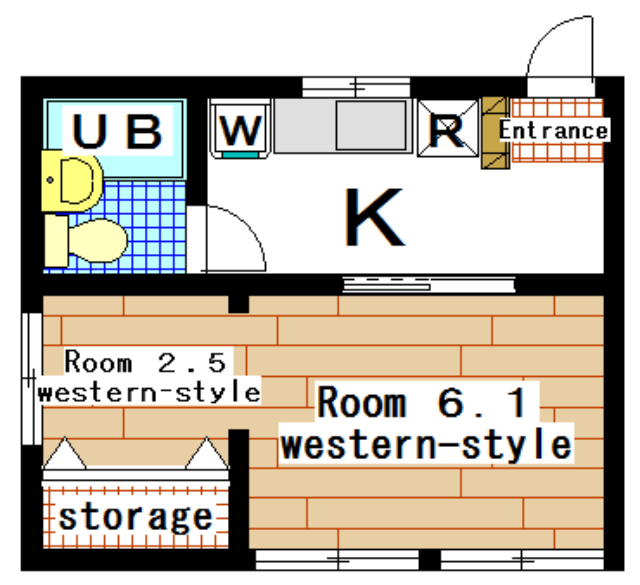 Rental apartment nagatsuta 1SK(Floor Plan)