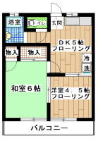賃貸アパート　すずかけ台・成瀬　2DK(間取り）