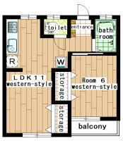 apartment minamimachida 1LDK(floor plan)