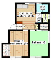 apartment minamimachida 2DK(floor plan)