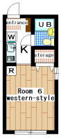 apartment nagatsuta 1K(floor plan)