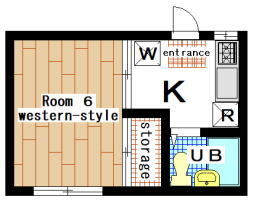 apartment suzukakedai 1K(floor plan)