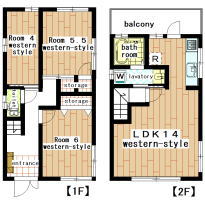 detached house tsukushino 3LDK(floor plan)