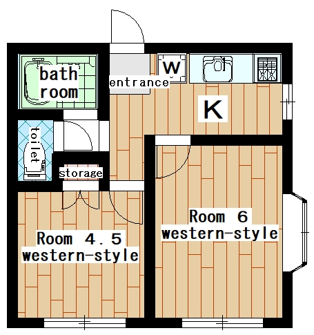 machida apartment 2K