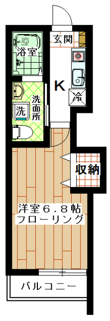 賃貸アパート　すずかけ台　1K