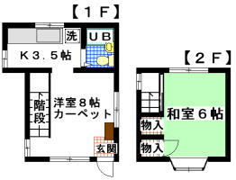 貸戸建　長津田　2K