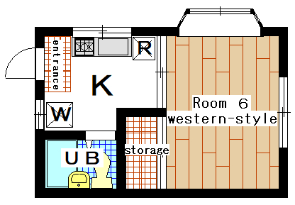 Rental apartment suzukakedai 1K(Floor Plan)