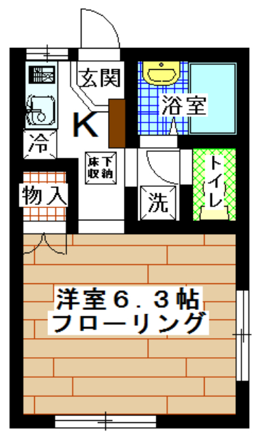 ���݃A�p�[�g�@����������E���Óc�@1K�@�Ԏ��v����