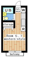 apartment suzukakedai 1R