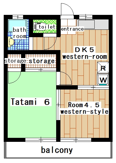 Rental apartment suzukakedai 2DK(Floor Plan)