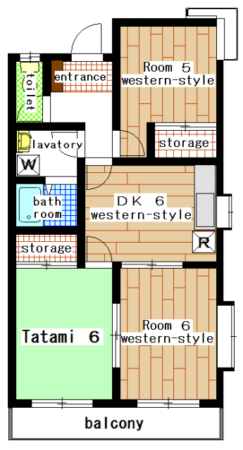Rental apartment suzukakedai 3DK(Floor Plan)