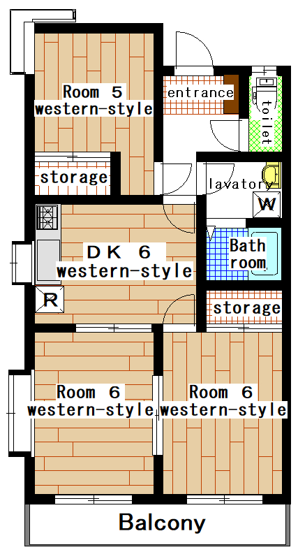 Rental apartment suzukakedai 3DK(Floor Plan)